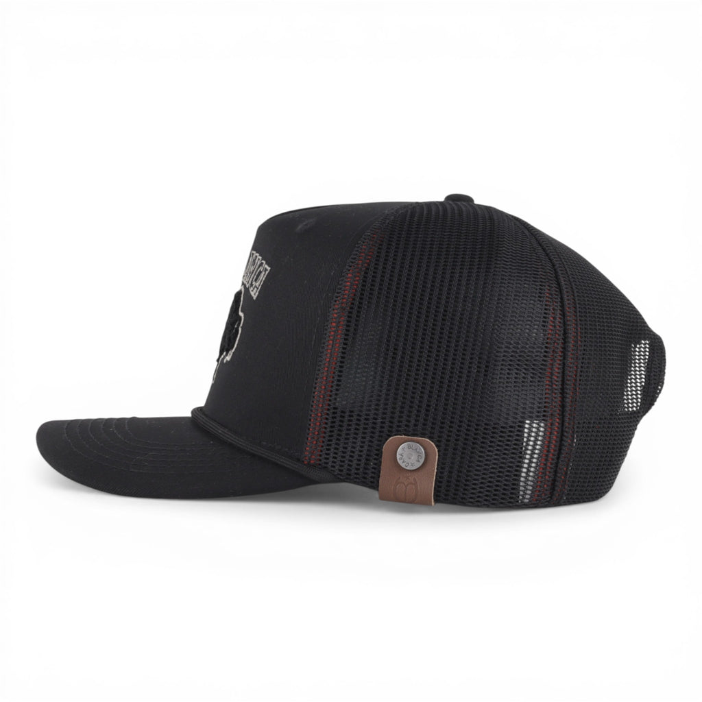 GORRA CARA BLANCA SMOOTH BEFFALO BLACK