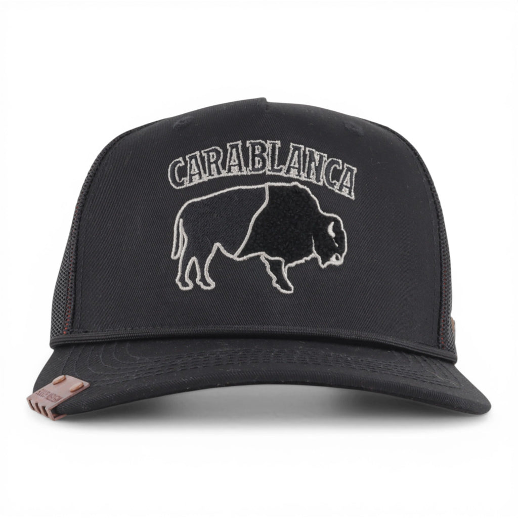GORRA CARA BLANCA SMOOTH BEFFALO BLACK