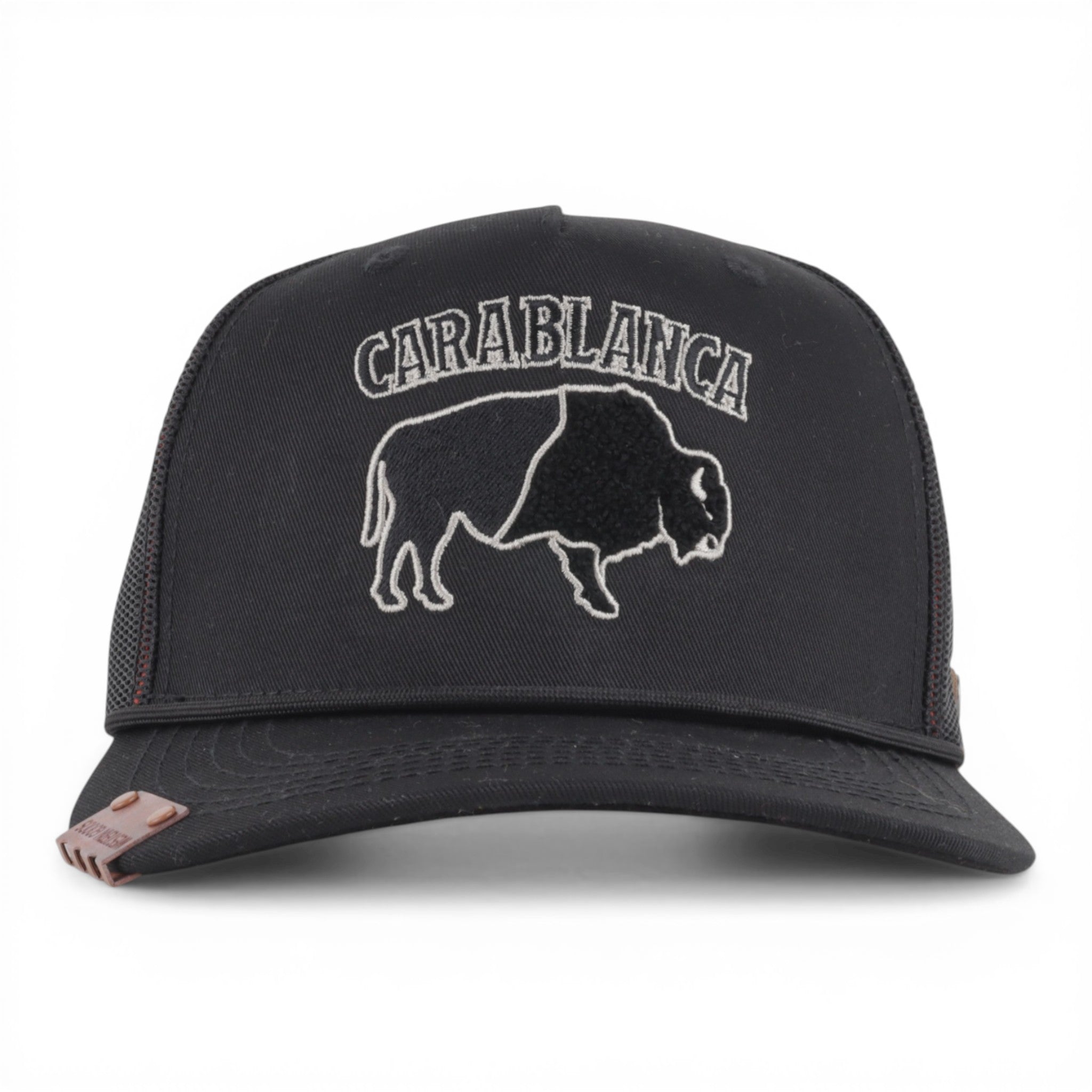 GORRA CARA BLANCA SMOOTH BEFFALO BLACK