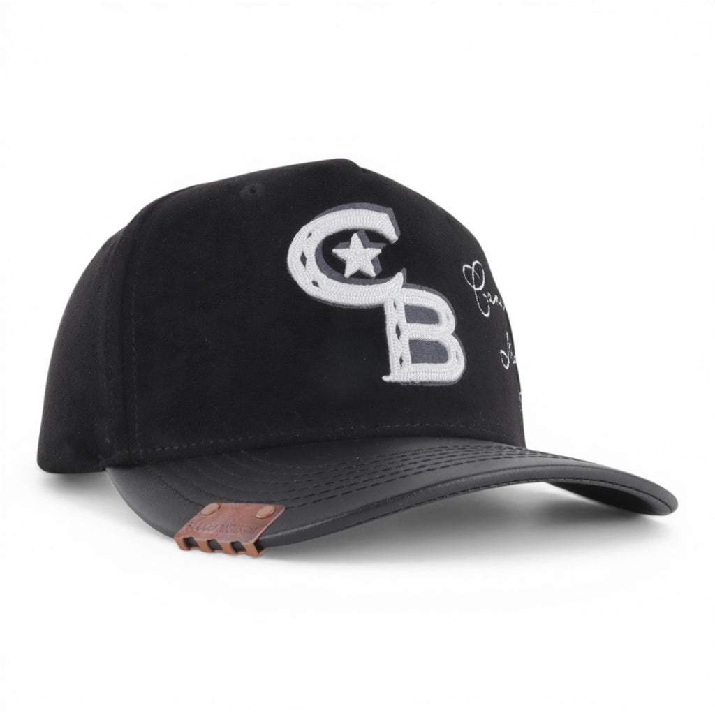 GORRA CARA BLANCA BUCKLE CROWN BLACK