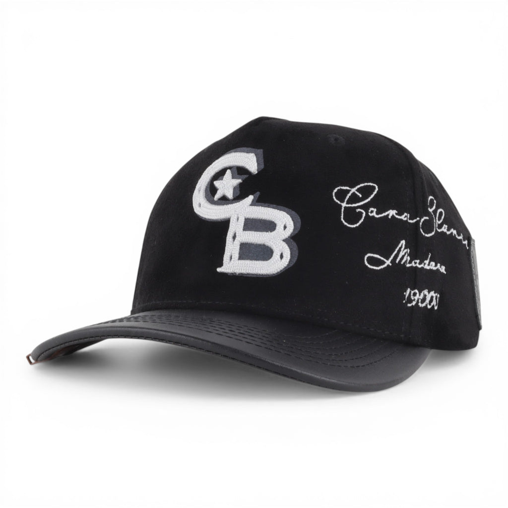 GORRA CARA BLANCA BUCKLE CROWN BLACK