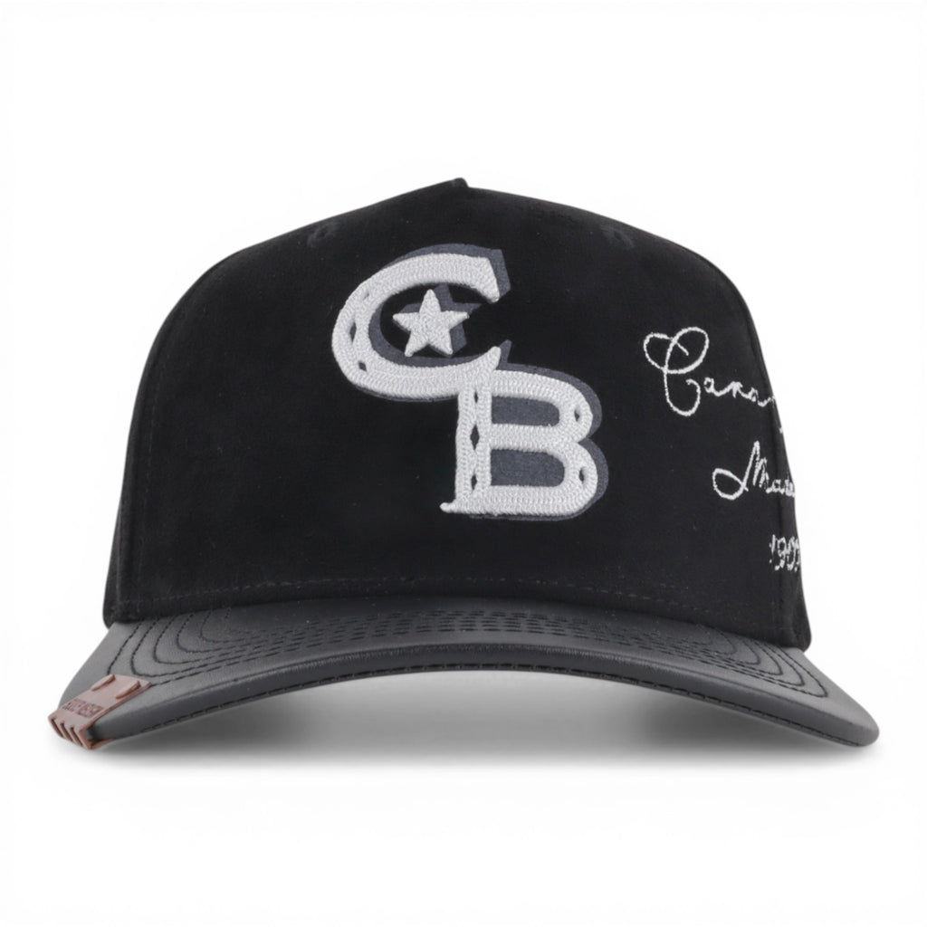 GORRA CARA BLANCA BUCKLE CROWN BLACK