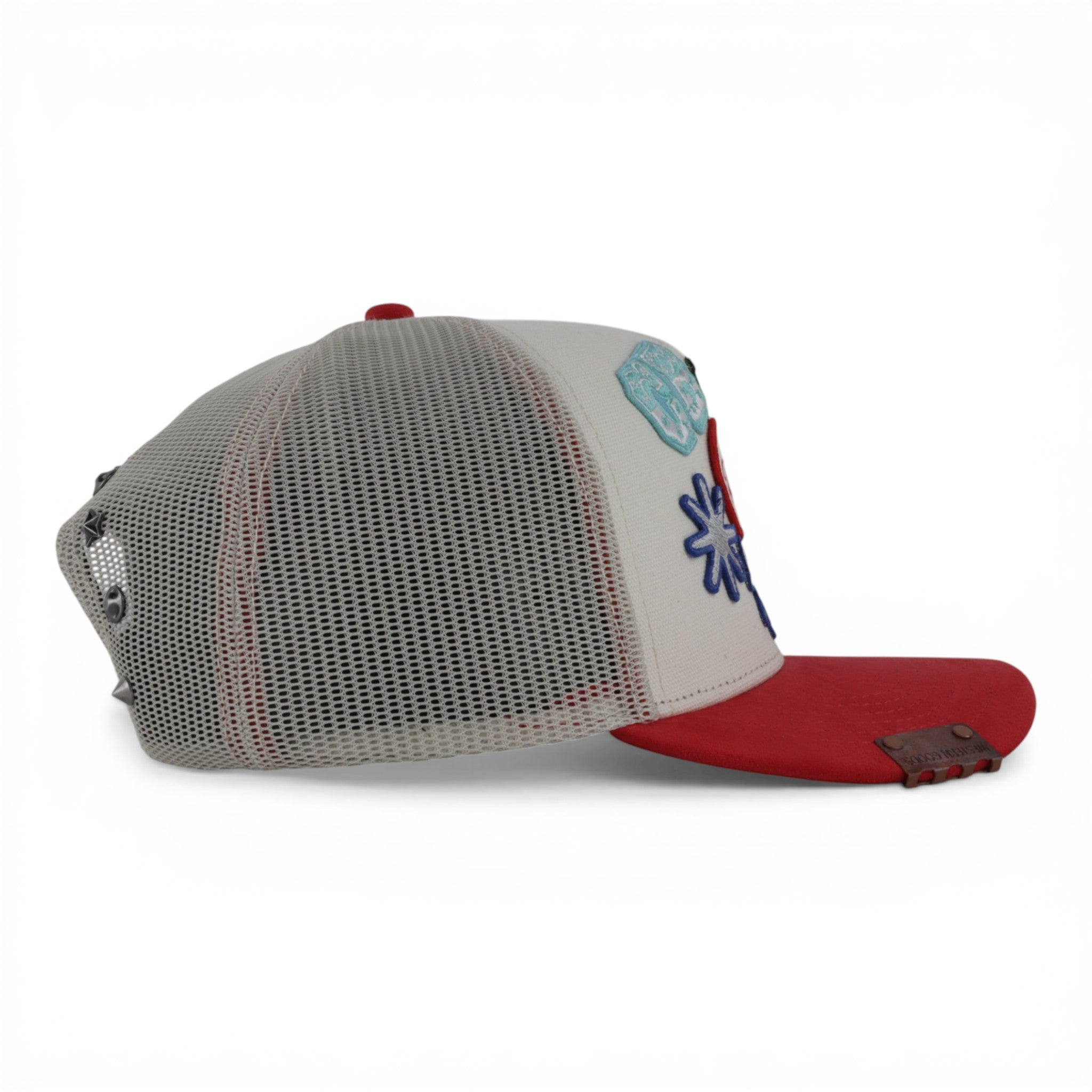 GORRA CARA BLANCA STUNT MANBULLET CREAM/RED