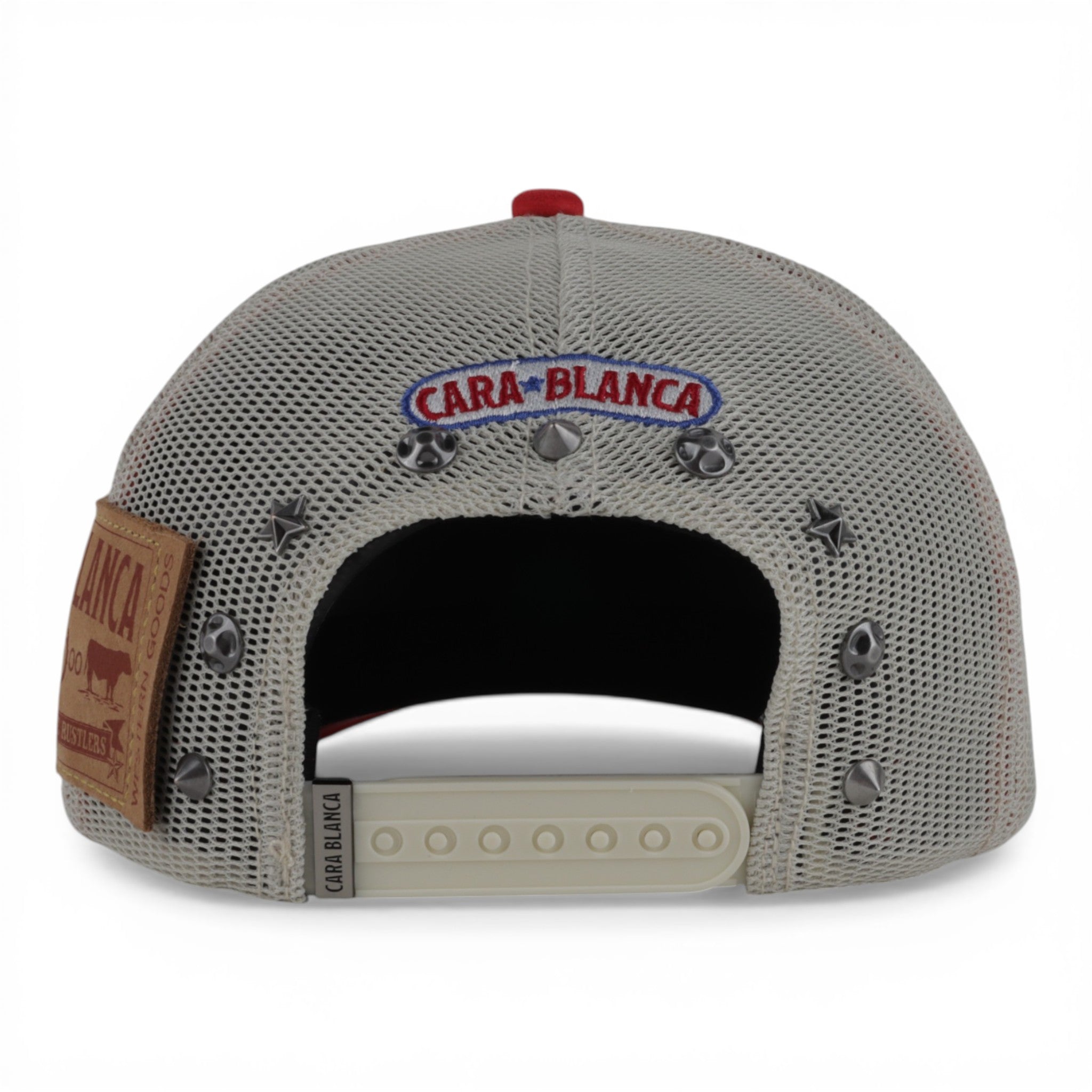 GORRA CARA BLANCA STUNT MANBULLET CREAM/RED