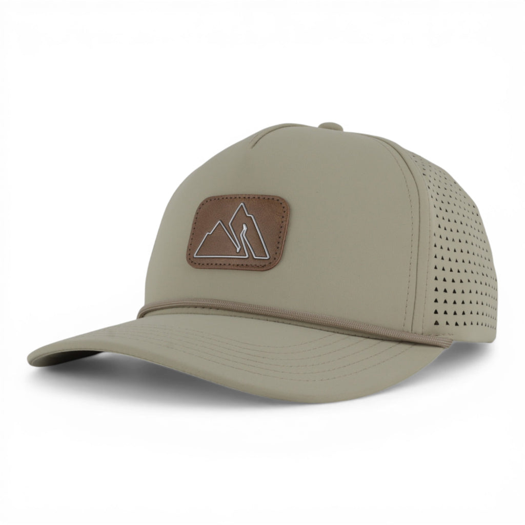 LEATHER PATCH BEIGE OSF