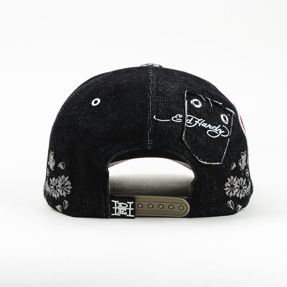 GORRA ED HARDY ED BRAVE HEARTS STAY TRUE BLACK