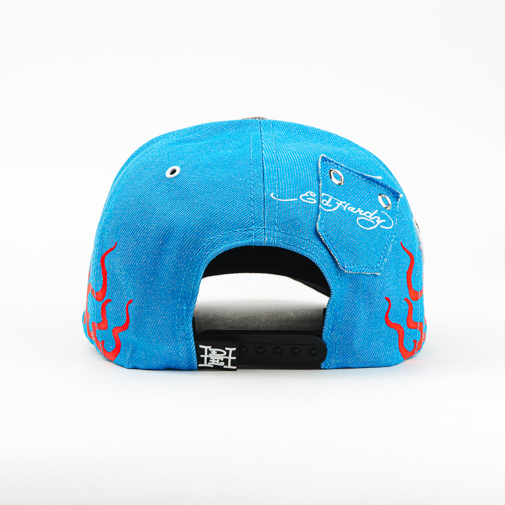 GORRA ED HARDY ED HELLCAT BLUE
