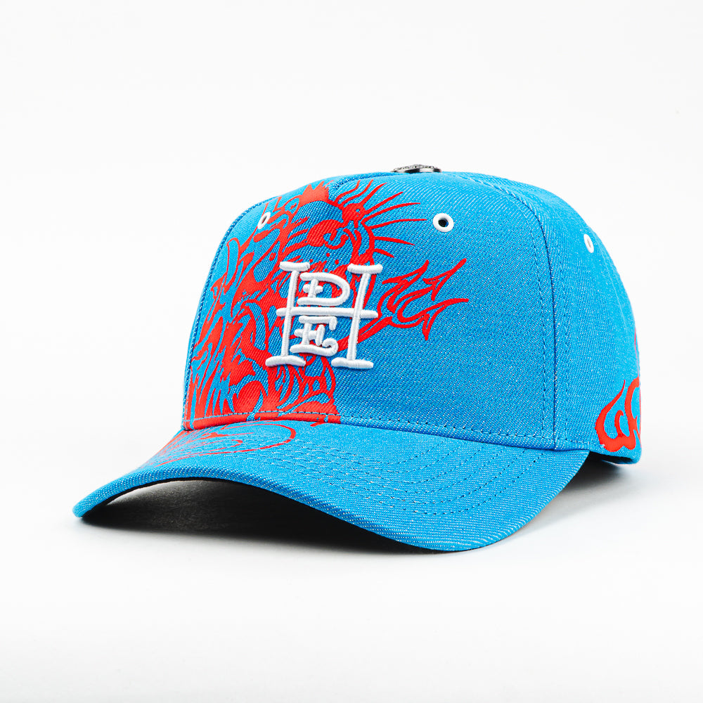 GORRA ED HARDY ED HELLCAT BLUE