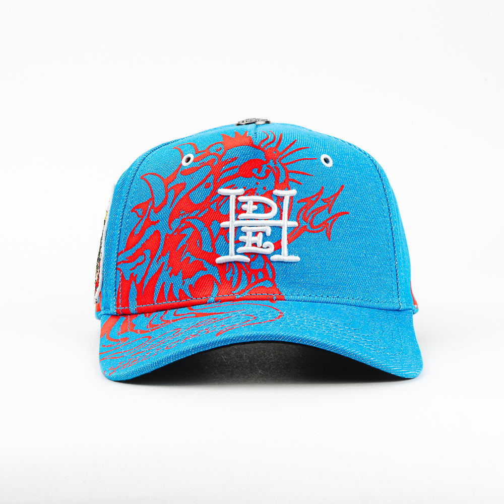 GORRA ED HARDY ED HELLCAT BLUE