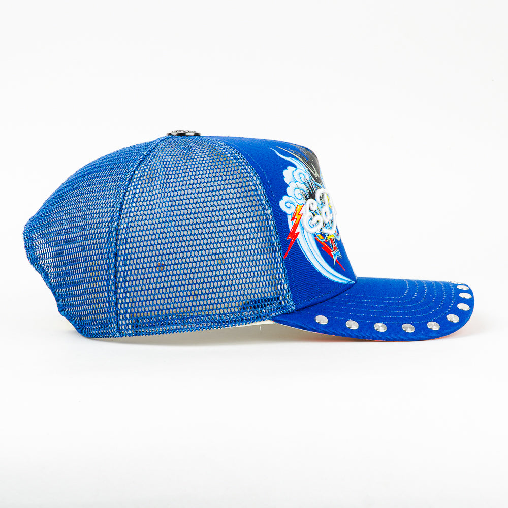 GORRA ED HARDY EDTRI DRAGON MESH BLUE