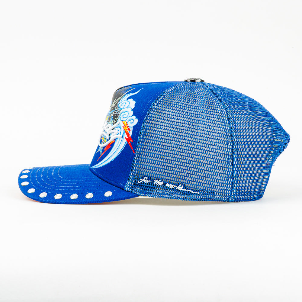GORRA ED HARDY EDTRI DRAGON MESH BLUE