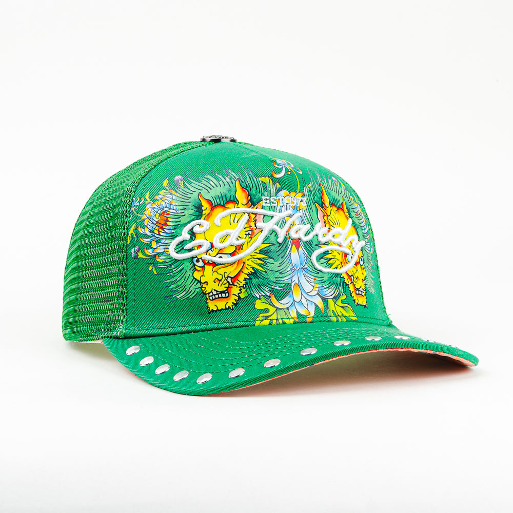 GORRA ED HARDY FOR THE WORLD 2 HEAD MESH GREEN