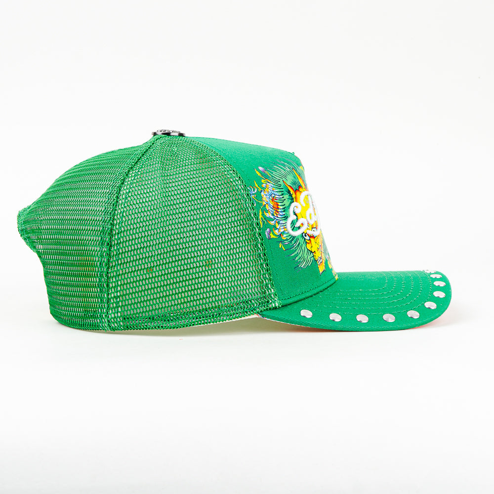 GORRA ED HARDY FOR THE WORLD 2 HEAD MESH GREEN