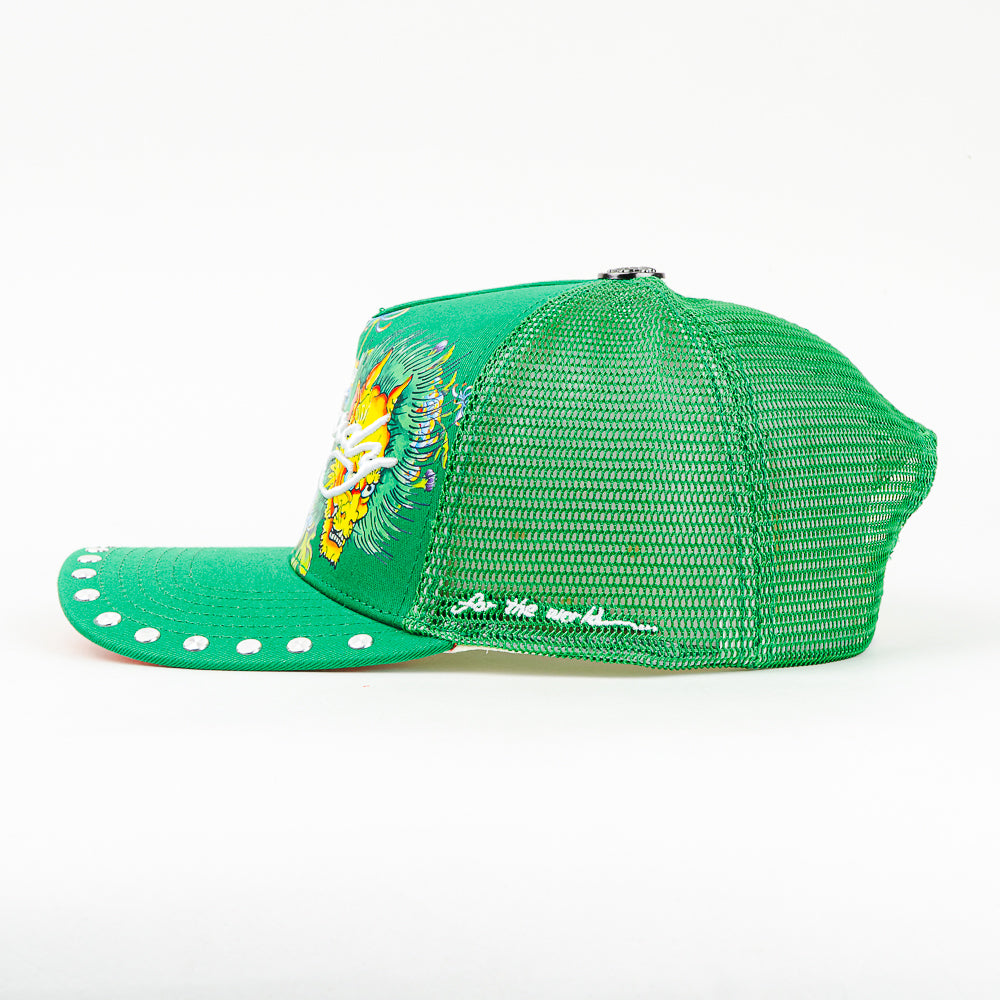 GORRA ED HARDY FOR THE WORLD 2 HEAD MESH GREEN