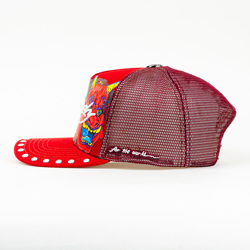 GORRA ED HARDY THE WORLD HANNYA RED OSFA