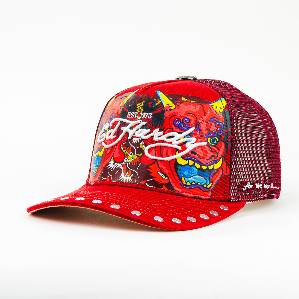GORRA ED HARDY THE WORLD HANNYA RED OSFA