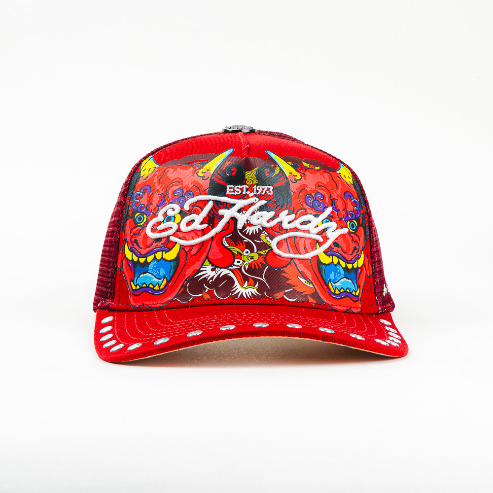GORRA ED HARDY THE WORLD HANNYA RED OSFA