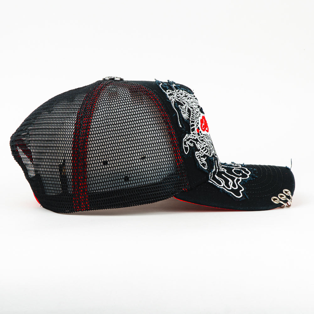 GORRA ED HARDY DRAGON AND PIERCINGS BLACK