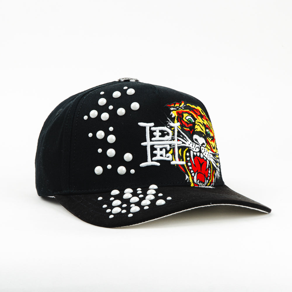 GORRA ED HARDY TIGER AND PEARLS BLACK