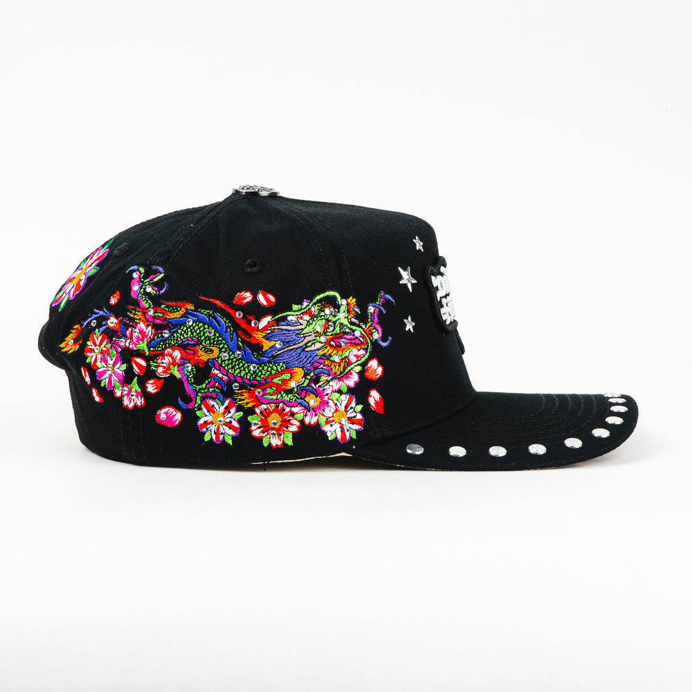 GORRA ED HARDY DON DRAGON AND STARS BLACK