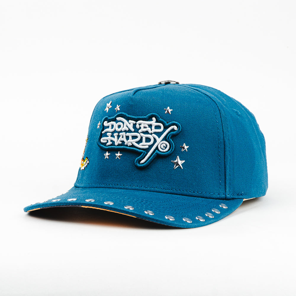 GORRA ED HARDY DON TIGER AND STARS TEAL OSFA