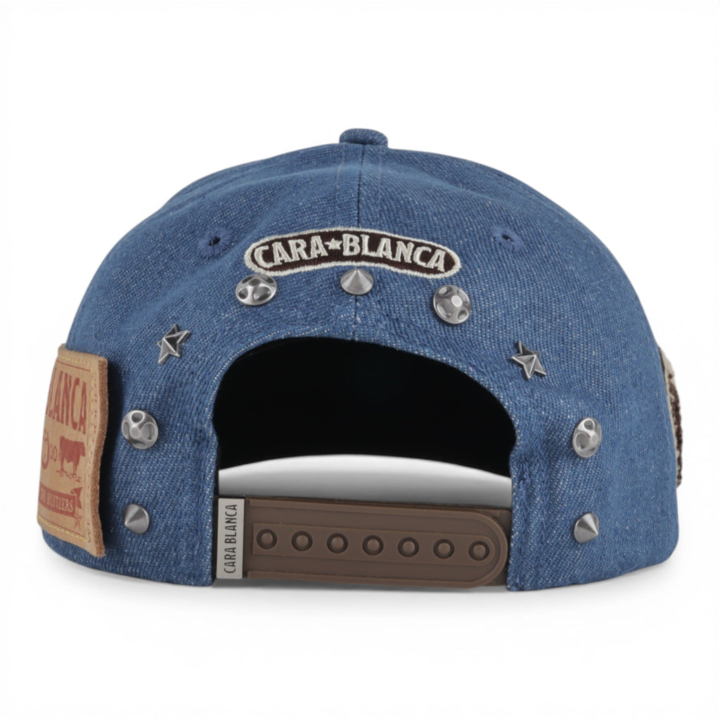 GORRA CARA BLANCA STARLIGHT RODEO AZUL MEZCLILLA