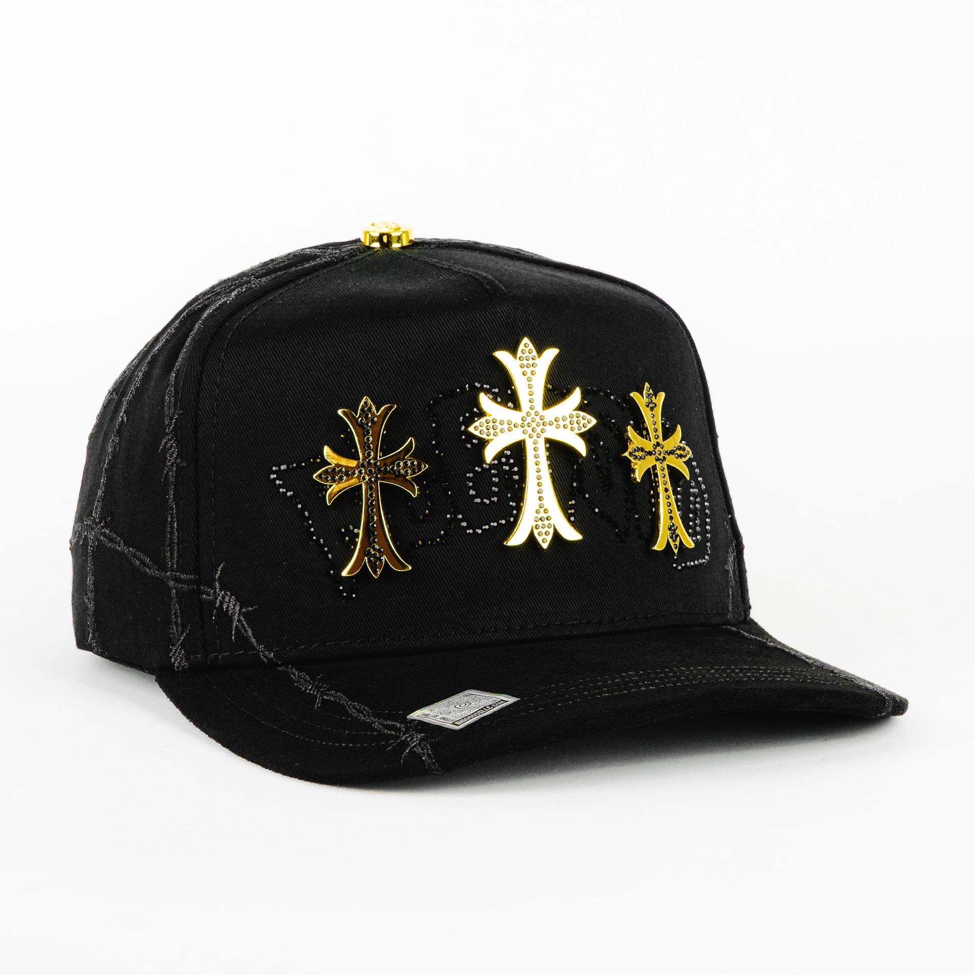 Gorra BiggBoss BENDICION GOLD BLK | Snapback Visera Semicurva