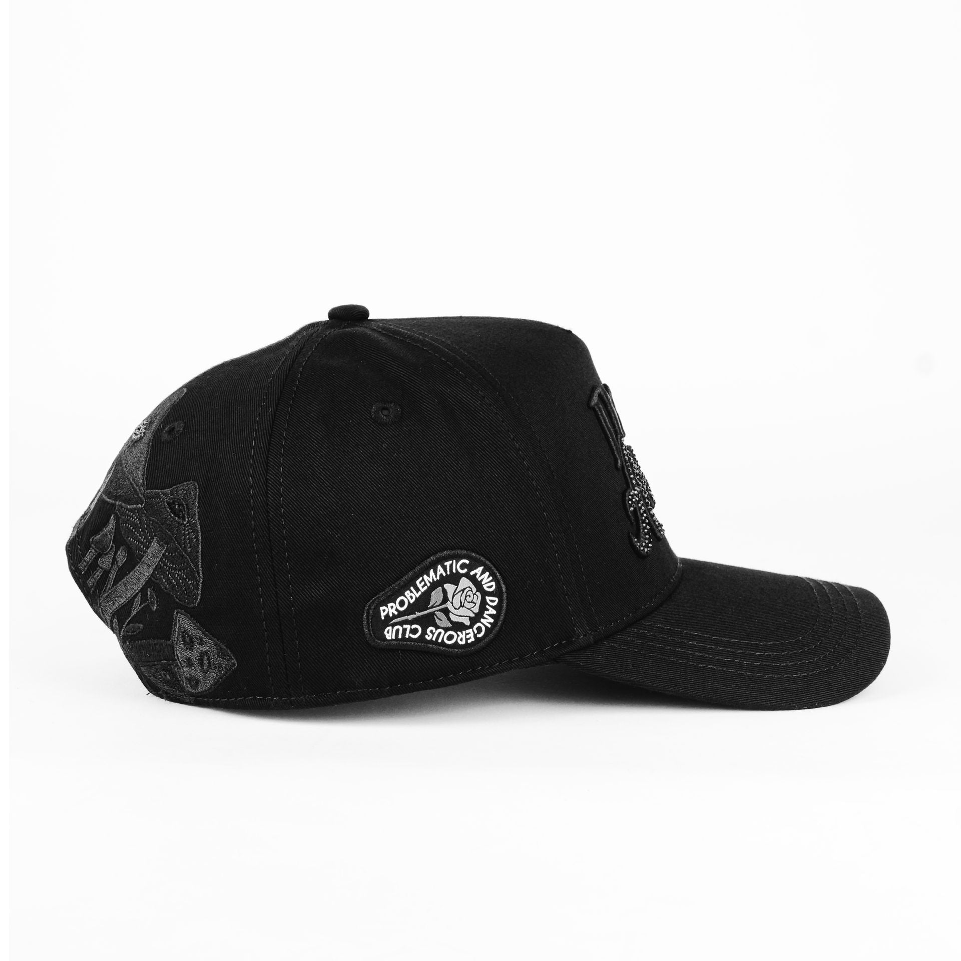 Gorra Problematic&Dangerous DRUGS TRIPPY BLACK | Snapback Visera Curva