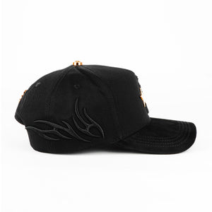 Gorra Barbas Hats B STAR BLACK | Snapback Visera Semicurva