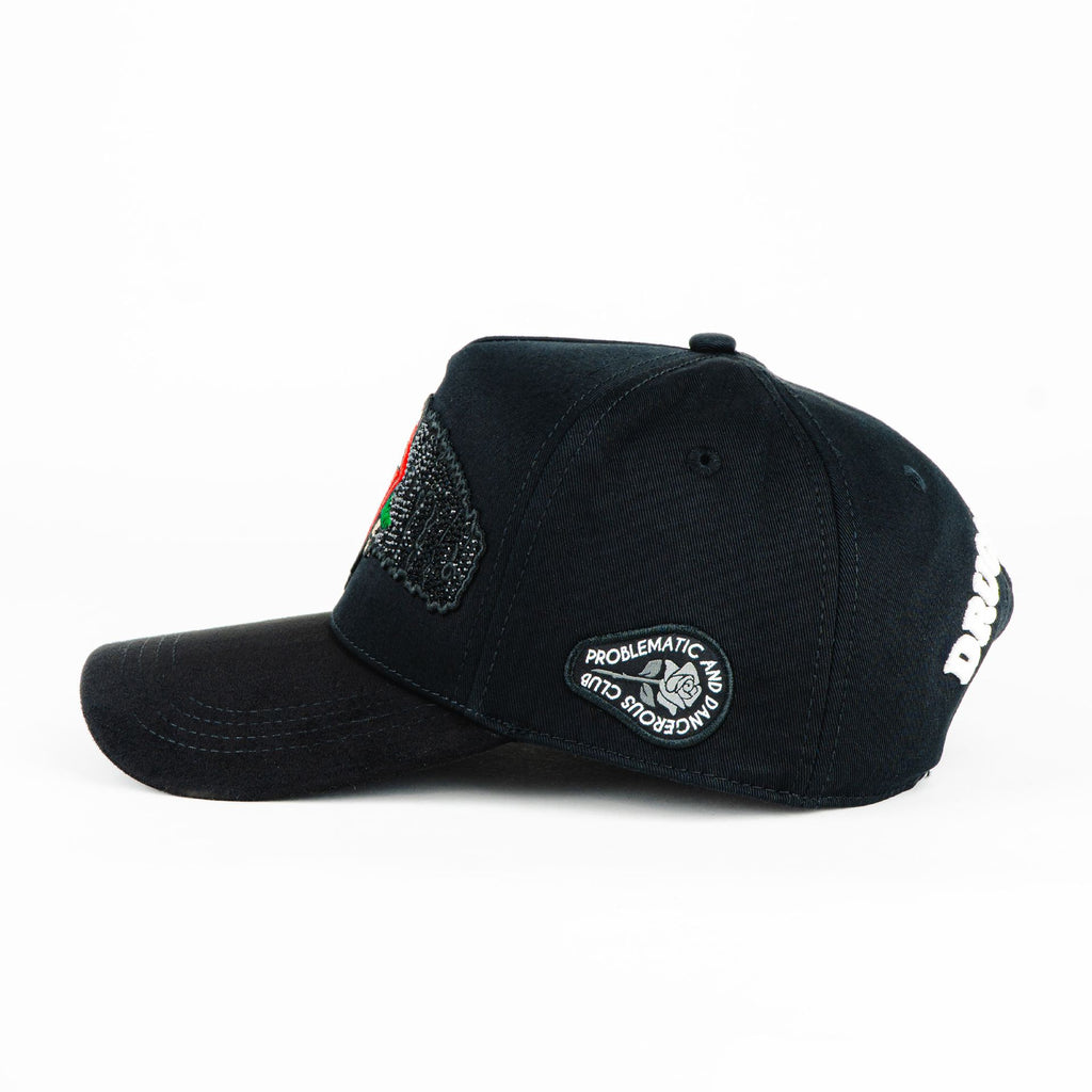 Gorra Problematic&Dangerous RED TONGUE PDC BLACK | Snapback Visera Curva