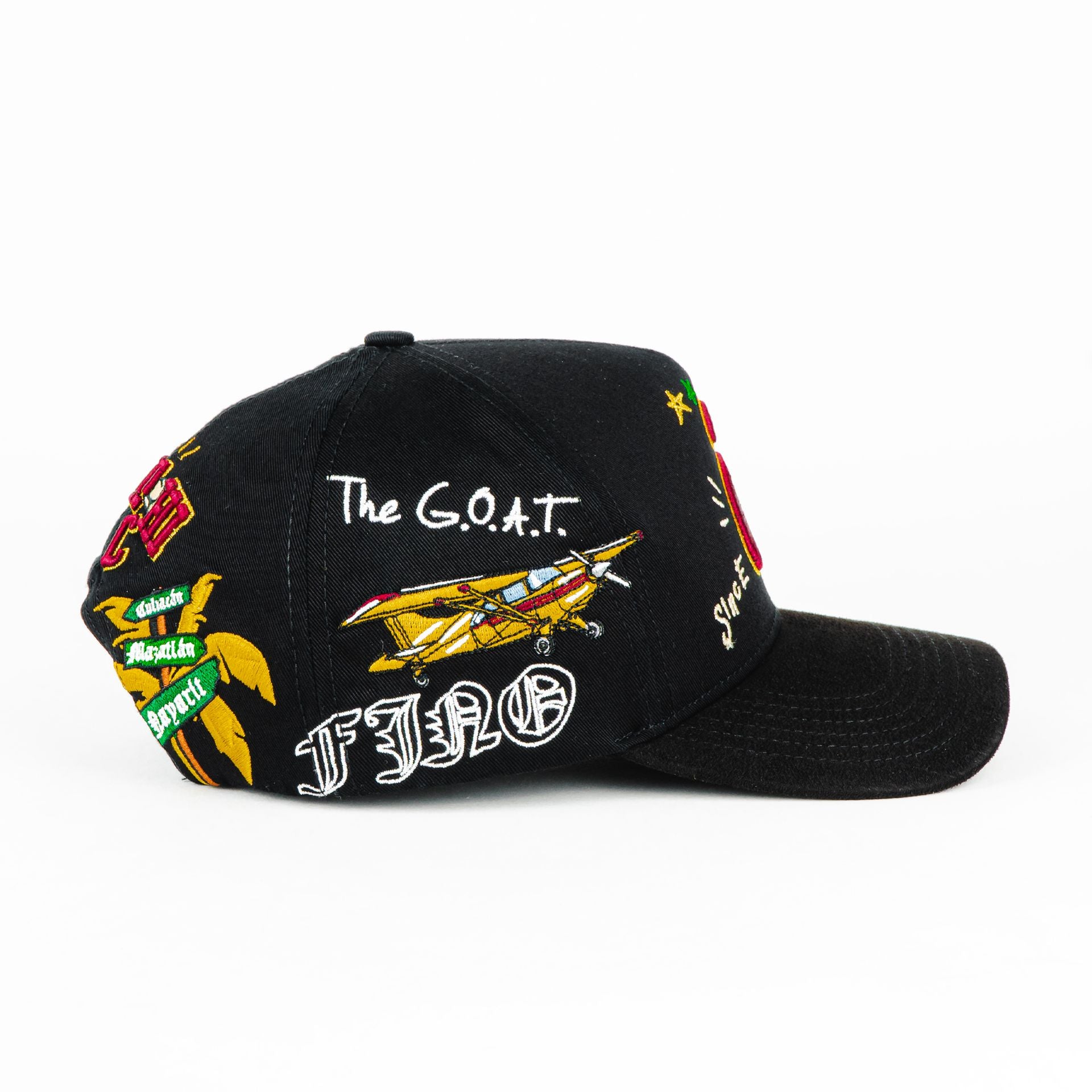 Gorra Gallo Fino 100% CULICHI CT BLACK | Snapback Visera Semicurva