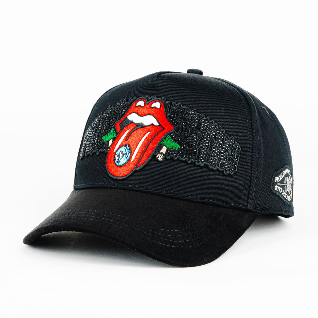 Gorra Problematic&Dangerous RED TONGUE PDC BLACK | Snapback Visera Curva