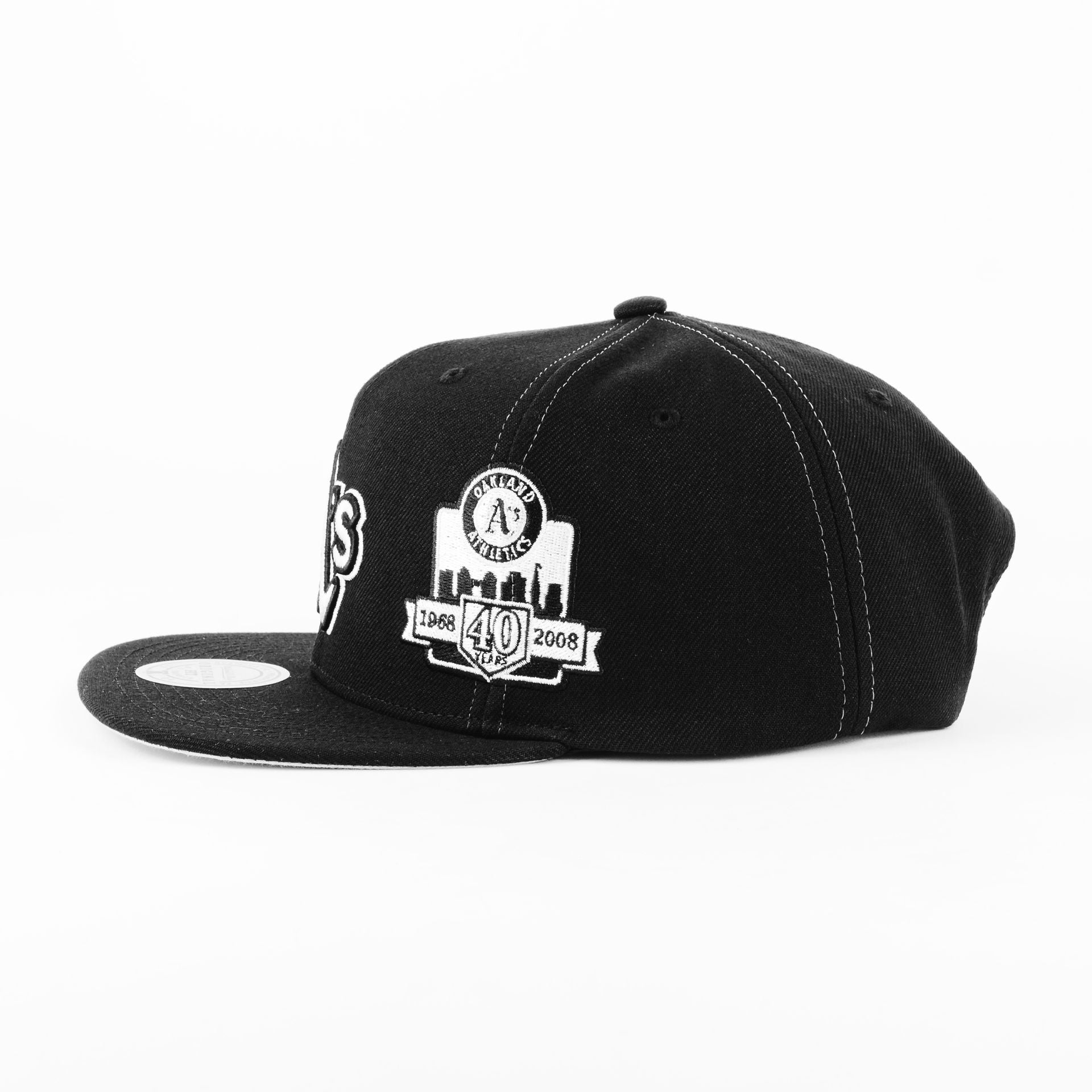 Gorra Mitchell&Ness ATHLETICS TRIFECTA BLK/WHT | Snapback Visera Plana