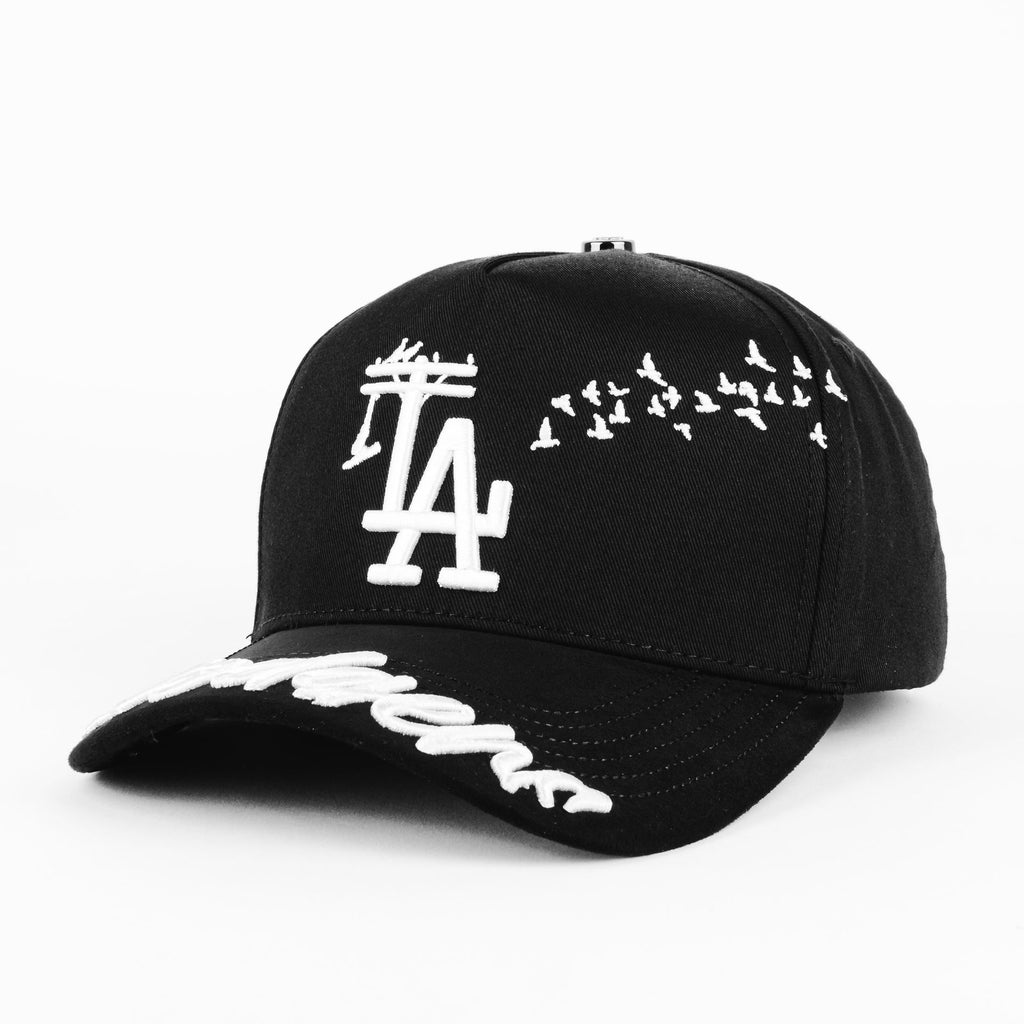 Gorra Wangel Caps WEST LA BLACK | Snapback Visera Semicurva