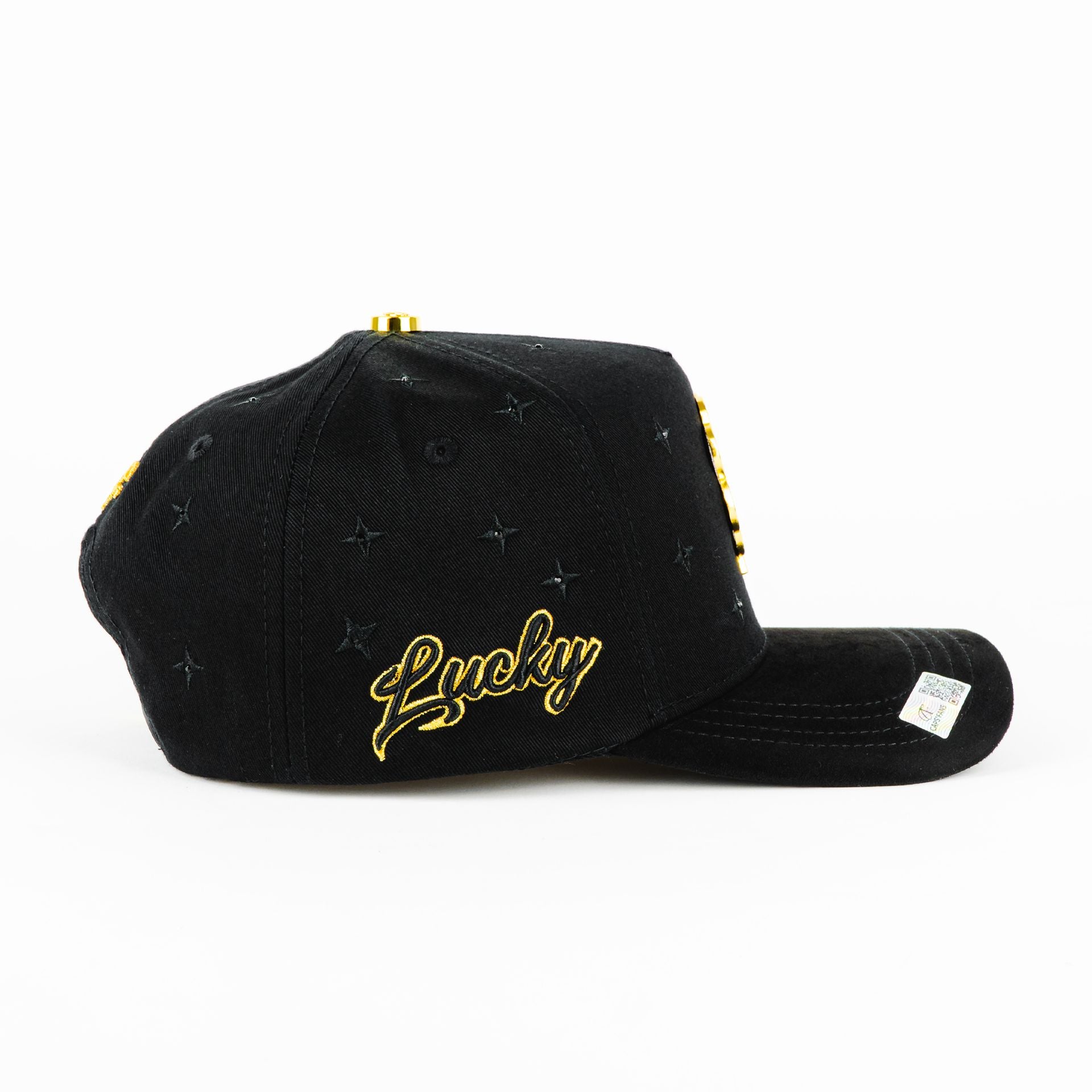 Gorra Caps Fans TREBOL GOLD BLACK | Snapback Visera Semicurva