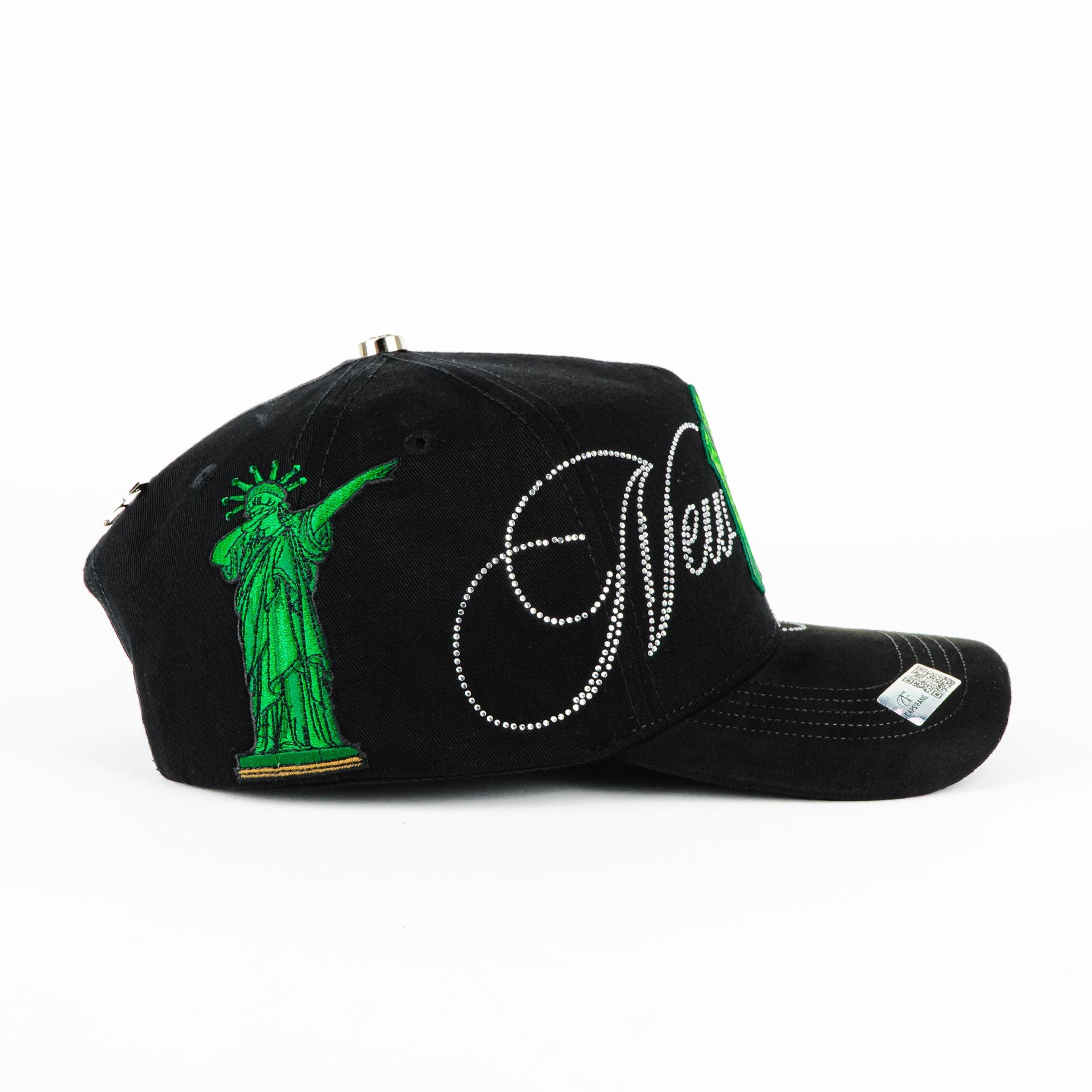 Gorra Caps Fans NY CRISTALS GREEN | Snapback Visera Semicurva