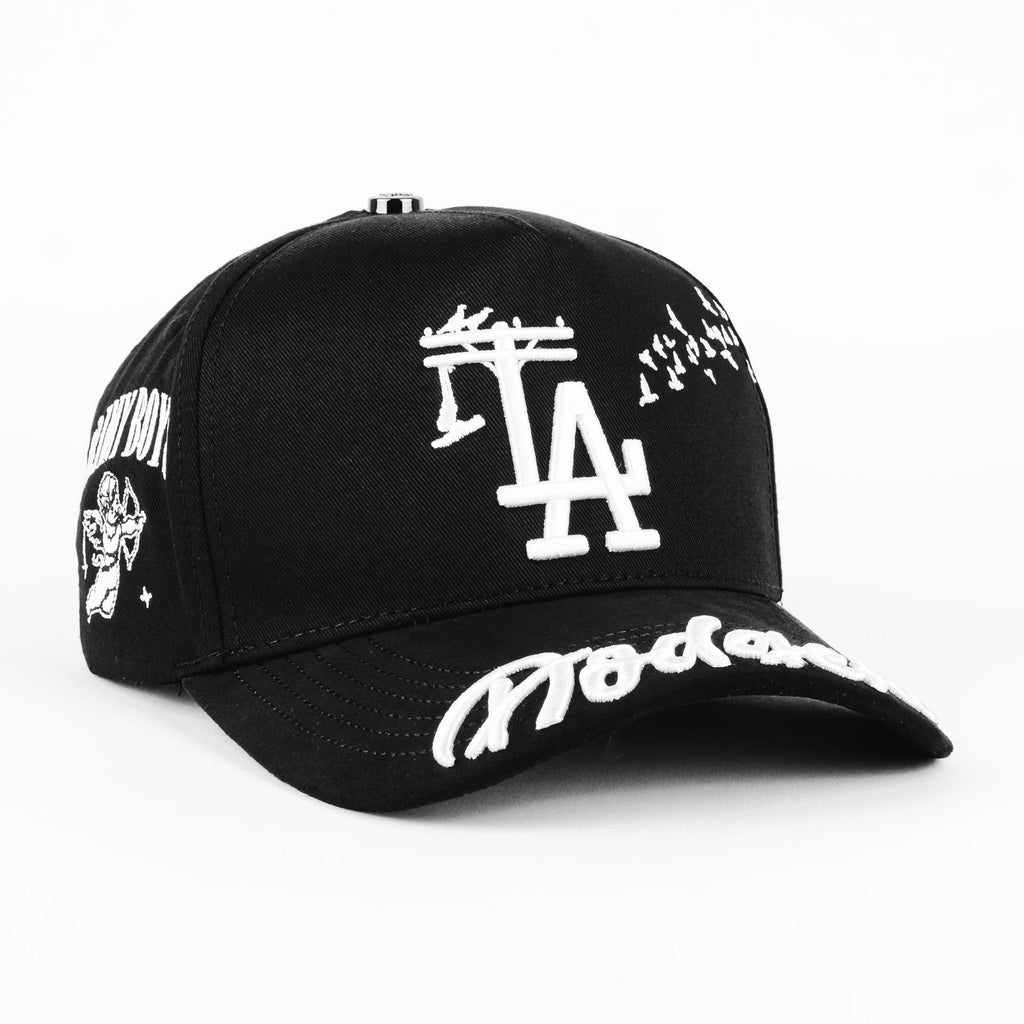 Gorra Wangel Caps WEST LA BLACK | Snapback Visera Semicurva