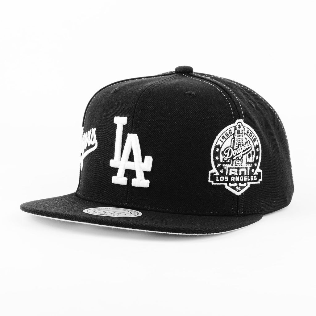Gorra Mitchell&Ness DODGERS TRIFECTA BLK/WHT | Snapback Visera Plana