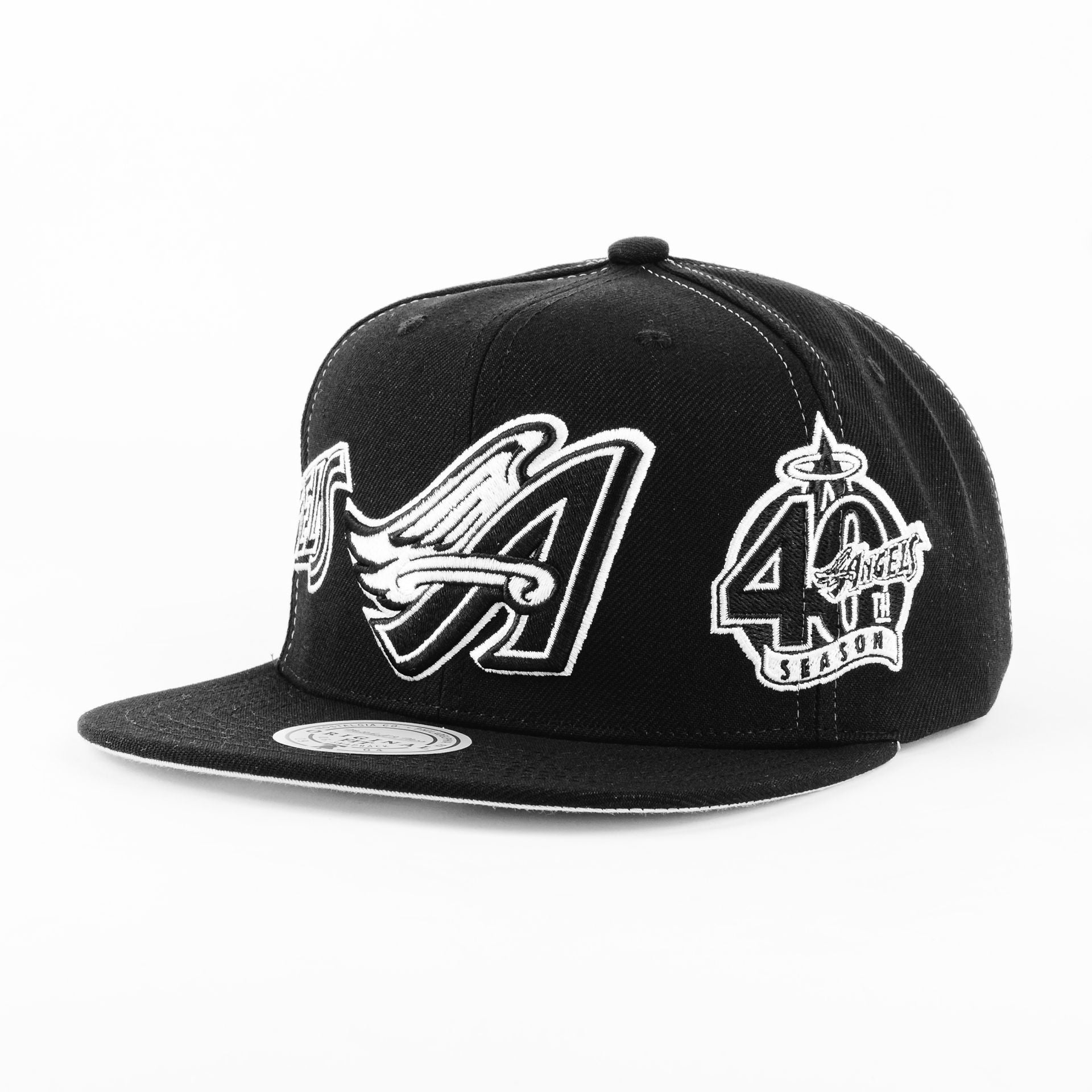 Gorra Mitchell&Ness ANGELS TRIFECTA BLK/WHT | Snapback Visera Plana