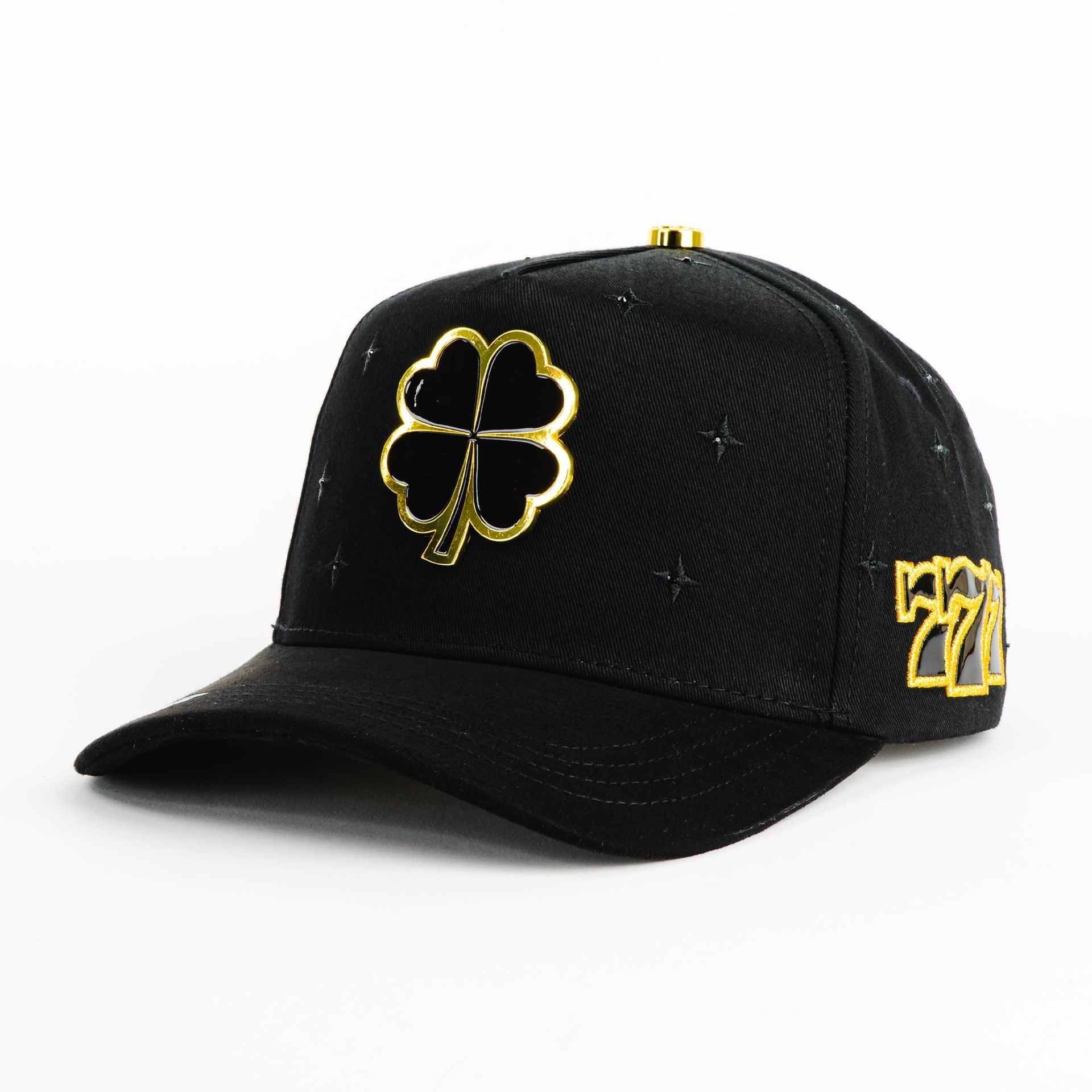 Gorra Caps Fans TREBOL GOLD BLACK | Snapback Visera Semicurva
