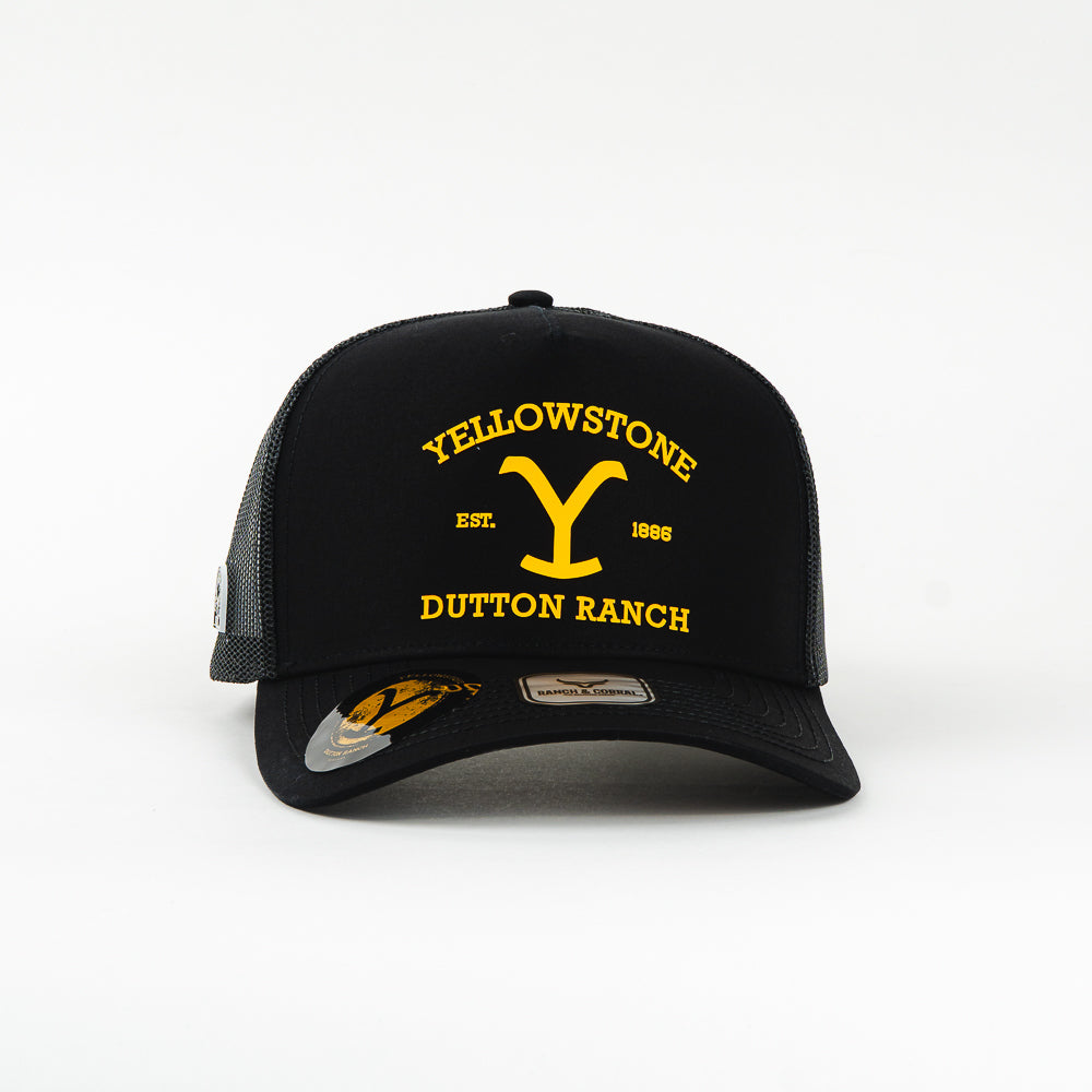 GORRA RANCH & CORRAL [YW11] YELLOWSTONE 11 DUTTON BLACK/YELLOW