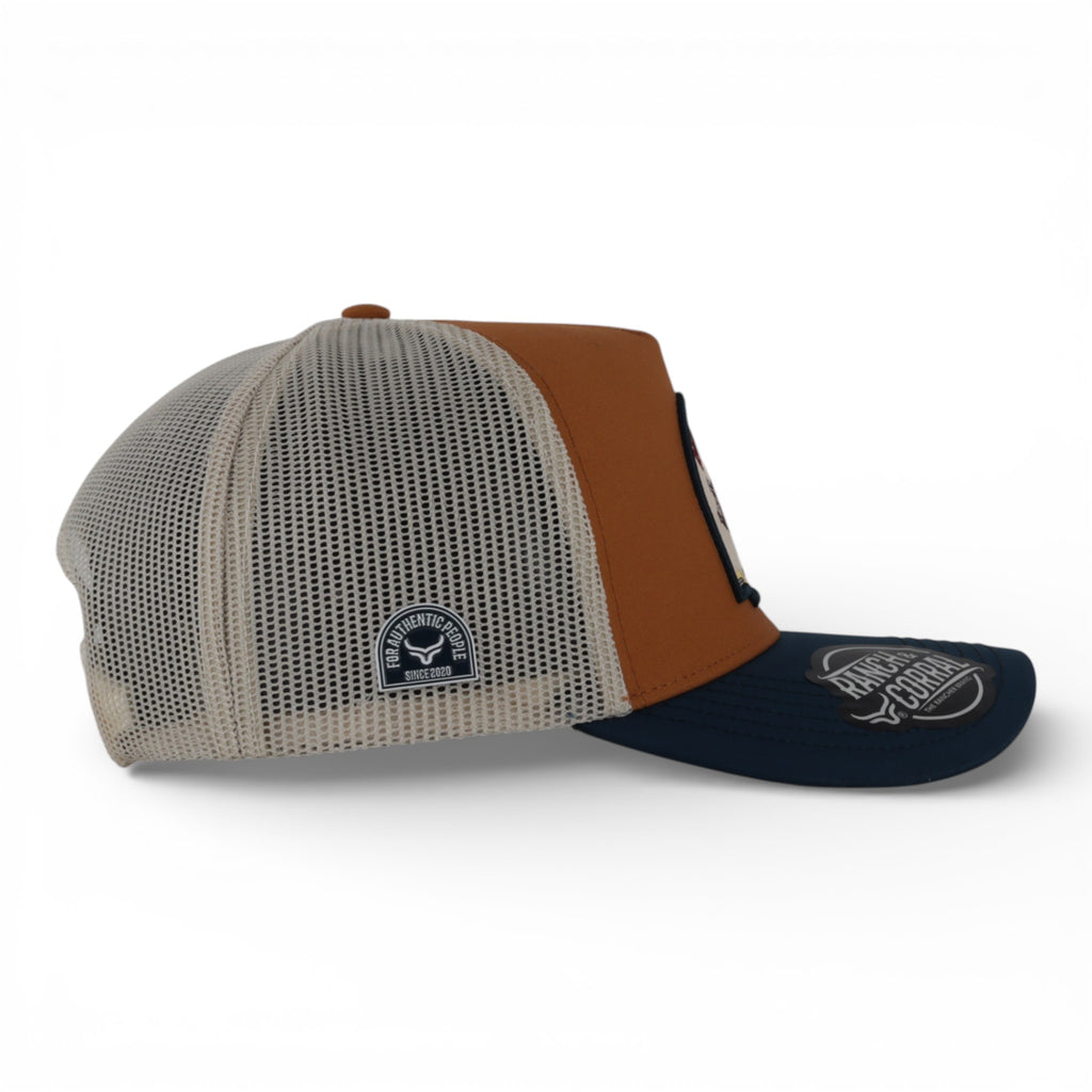 [RCPN05] GORRA PORCINO 5 COPPER/BLUE