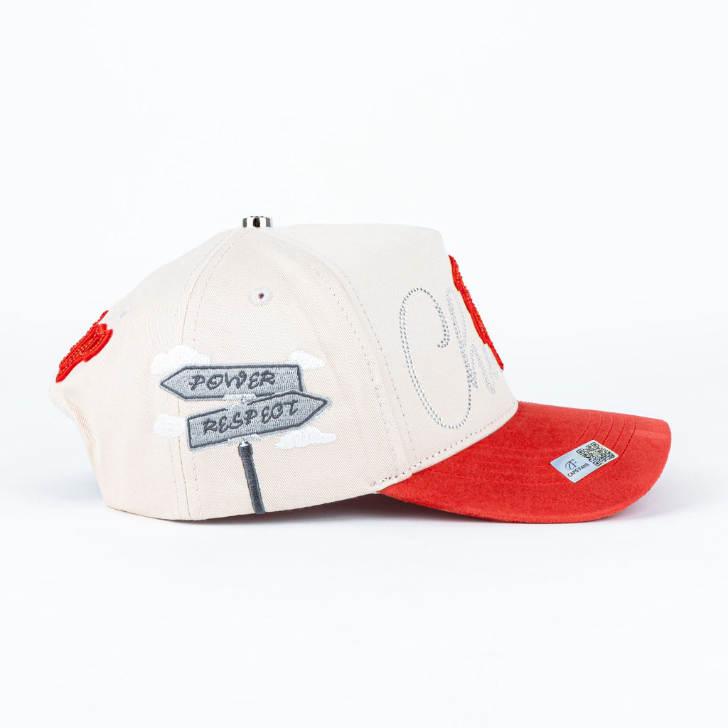 SOX BEIGE ROJO