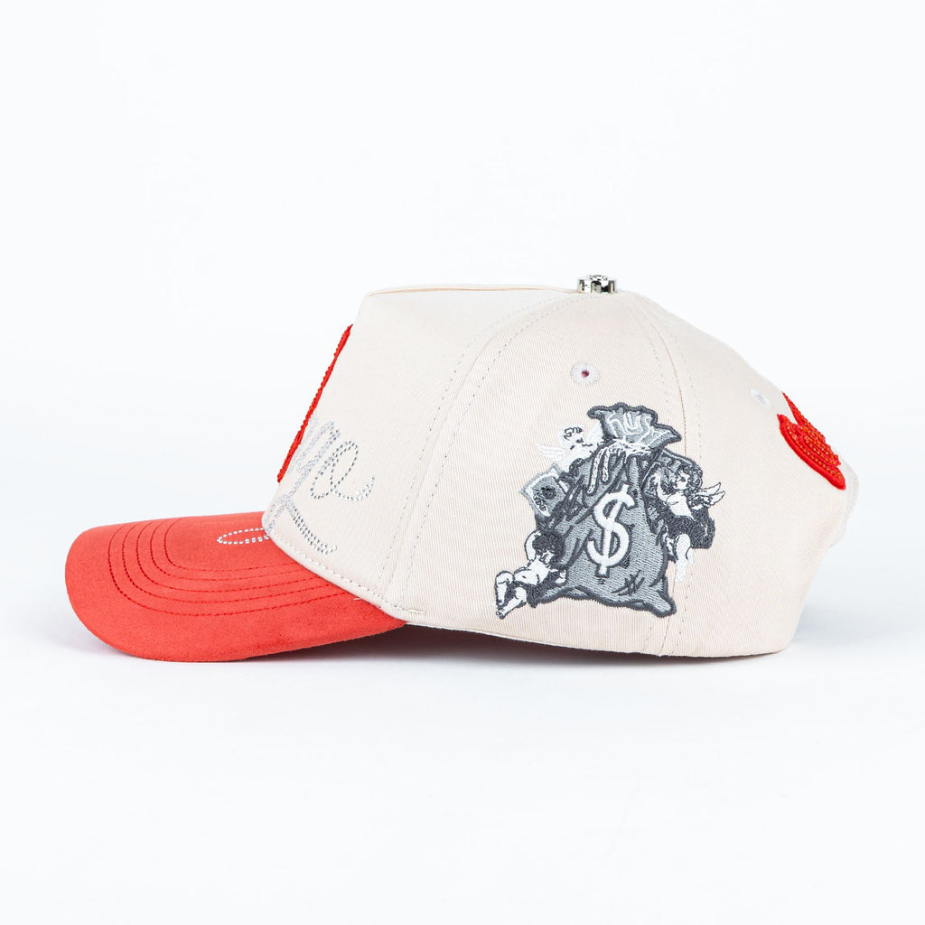 SOX BEIGE ROJO