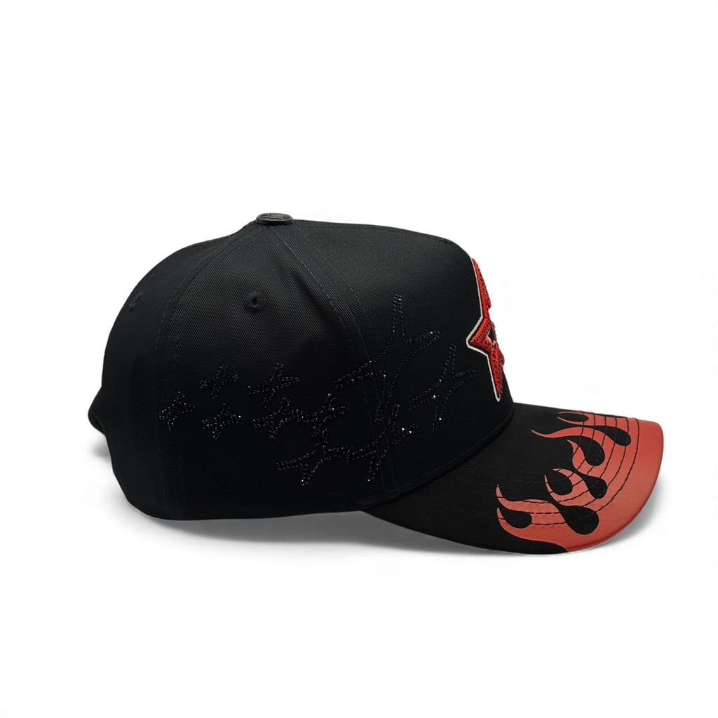 STAR IN FLAMES BLACK