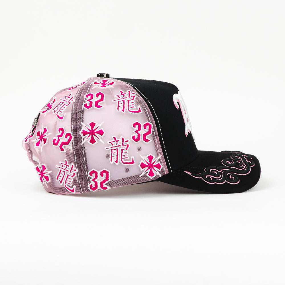 GORRA BAEZ ABZ MESH PINK/BLACK
