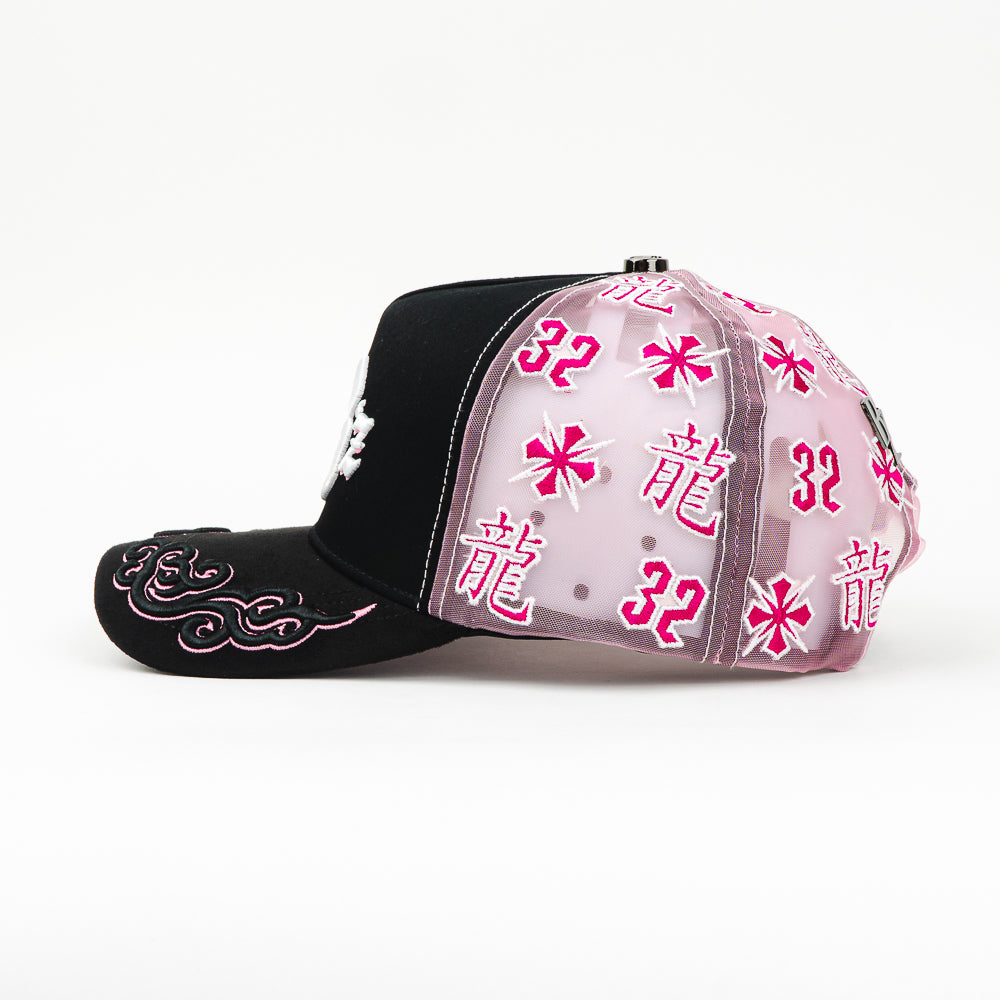 GORRA BAEZ ABZ MESH PINK/BLACK
