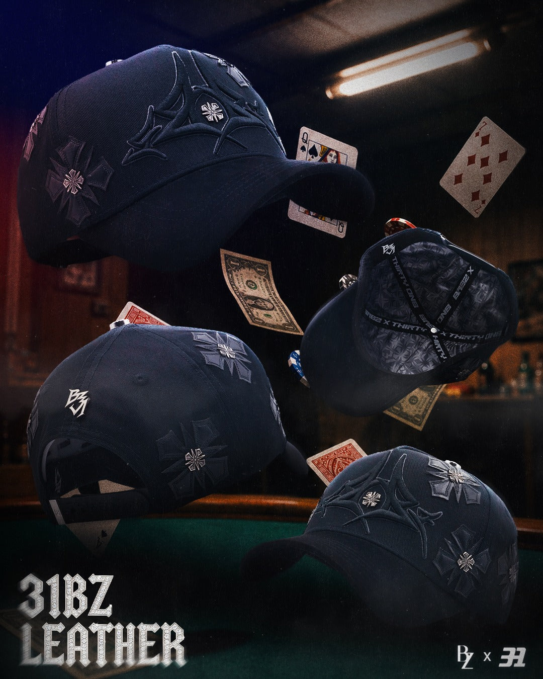 GORRA BAEZ 31BZ LEATHER BLK (PREVENTA)