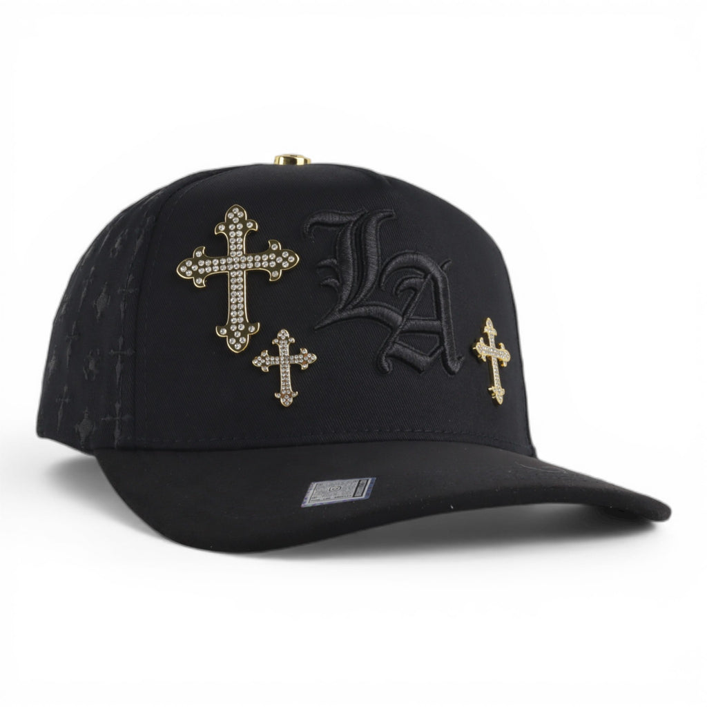 GORRA BIGG BOSS LA CRUCES GOLD/BLK SUEDE