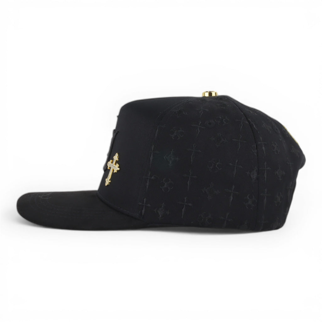GORRA BIGG BOSS LA CRUCES GOLD/BLK SUEDE